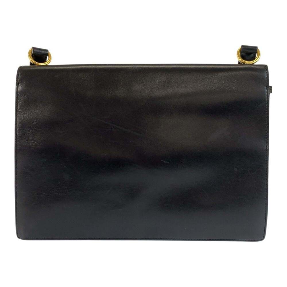 CHRISTIAN DIOR Vintage Black Leather Shoulder Bag - Picture 2 of 10
